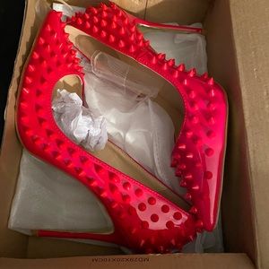 NIB Red Spike Stilettos